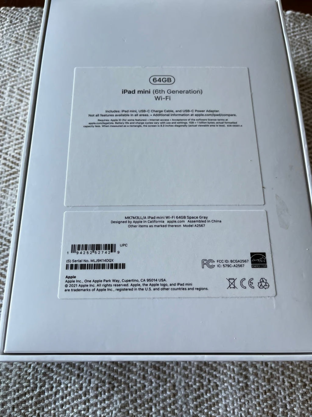 Apple iPad Mini 6th Generation with AppleCare 9Z27