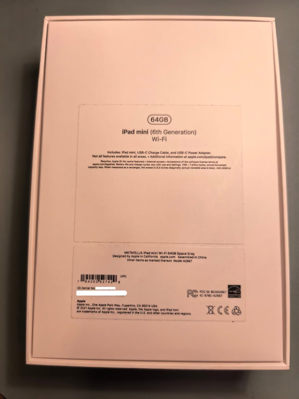 Apple iPad Mini (6th Gen) 64GB A2567 Space Gray WiFi - Great Condition - Bundle 3Y33