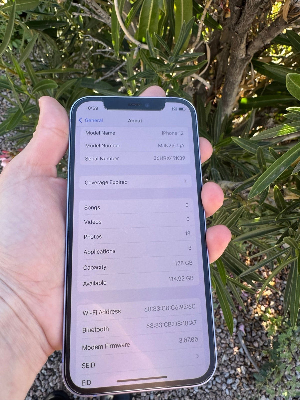 Apple iPhone 12 128 GB in Purple Unlocked 3D23