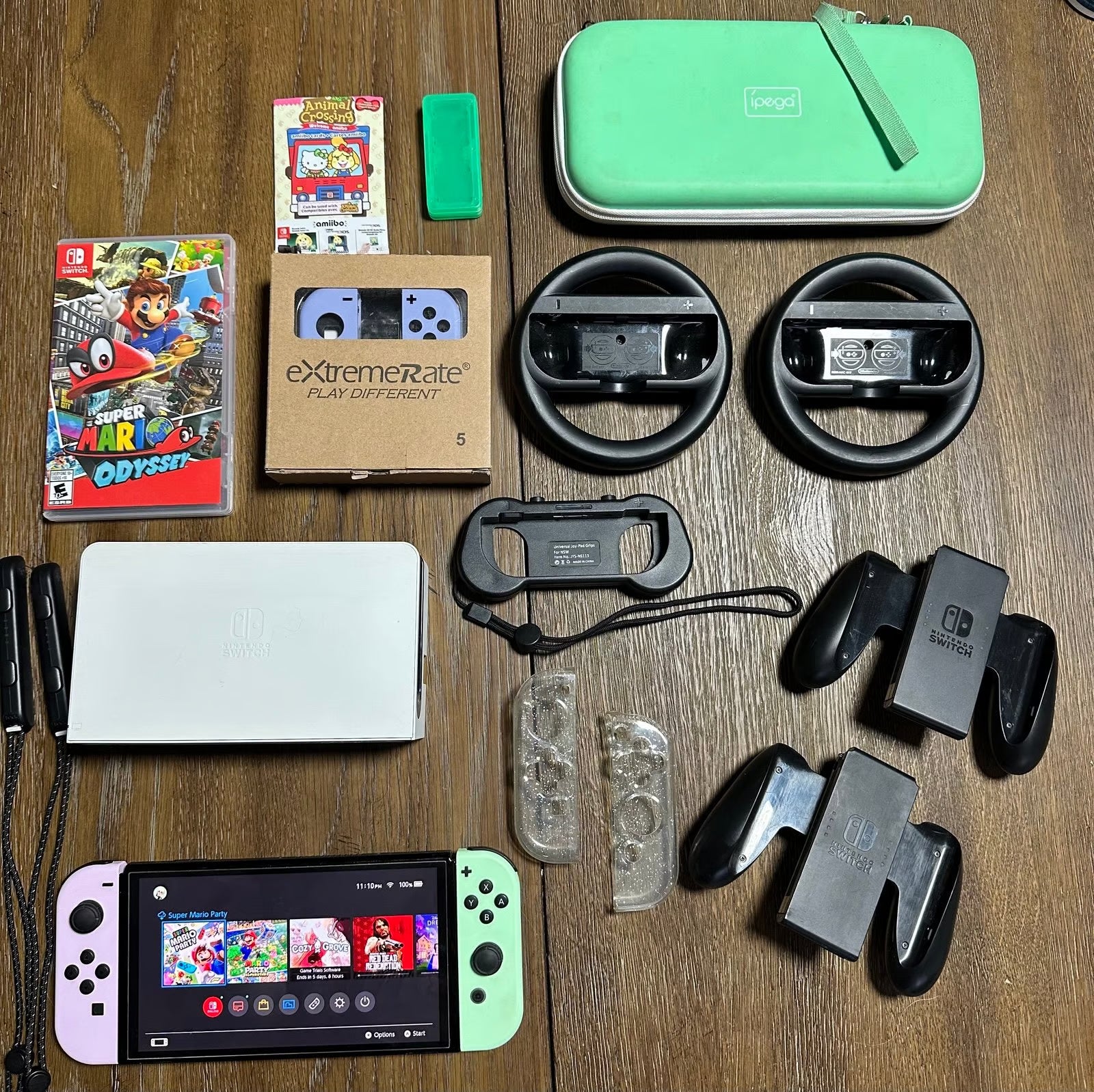 Nintendo Switch OLED w/ PasNintendo Switch OLED w/ Pastel Joy-Cons & Accessories 8W12