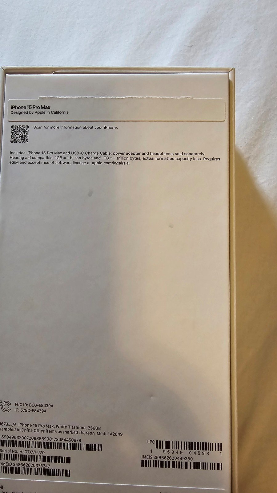 iphone 15 pro max phone unlocked 256GB 3C73