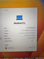 Apple 2020 MacBook Pro 13 Inch with Apple Keyboard *See Description For More* 1P33