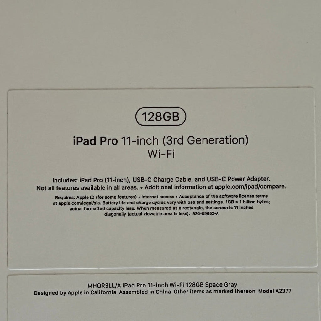 Apple iPad Pro 11�?Wi-Fi 128GB - Space Gray (3rd Gen) 6R15