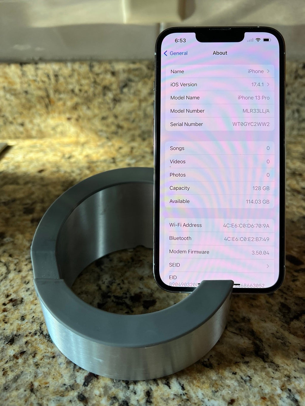 Apple iPhone 13 Pro 128 GB in Silver for Unlocked 8Y81