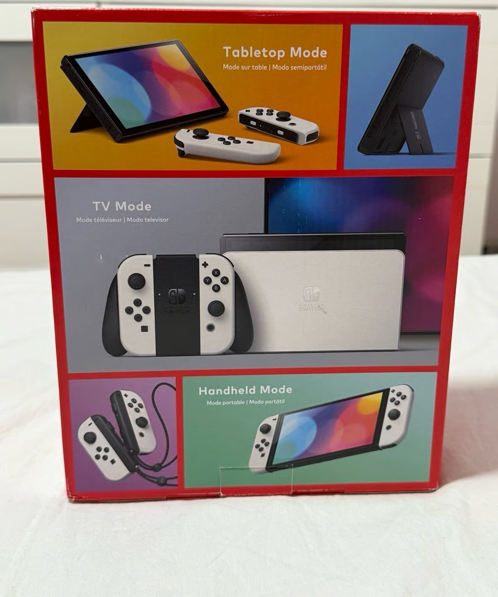 Nintendo Switch OLED custom pink white 7M13