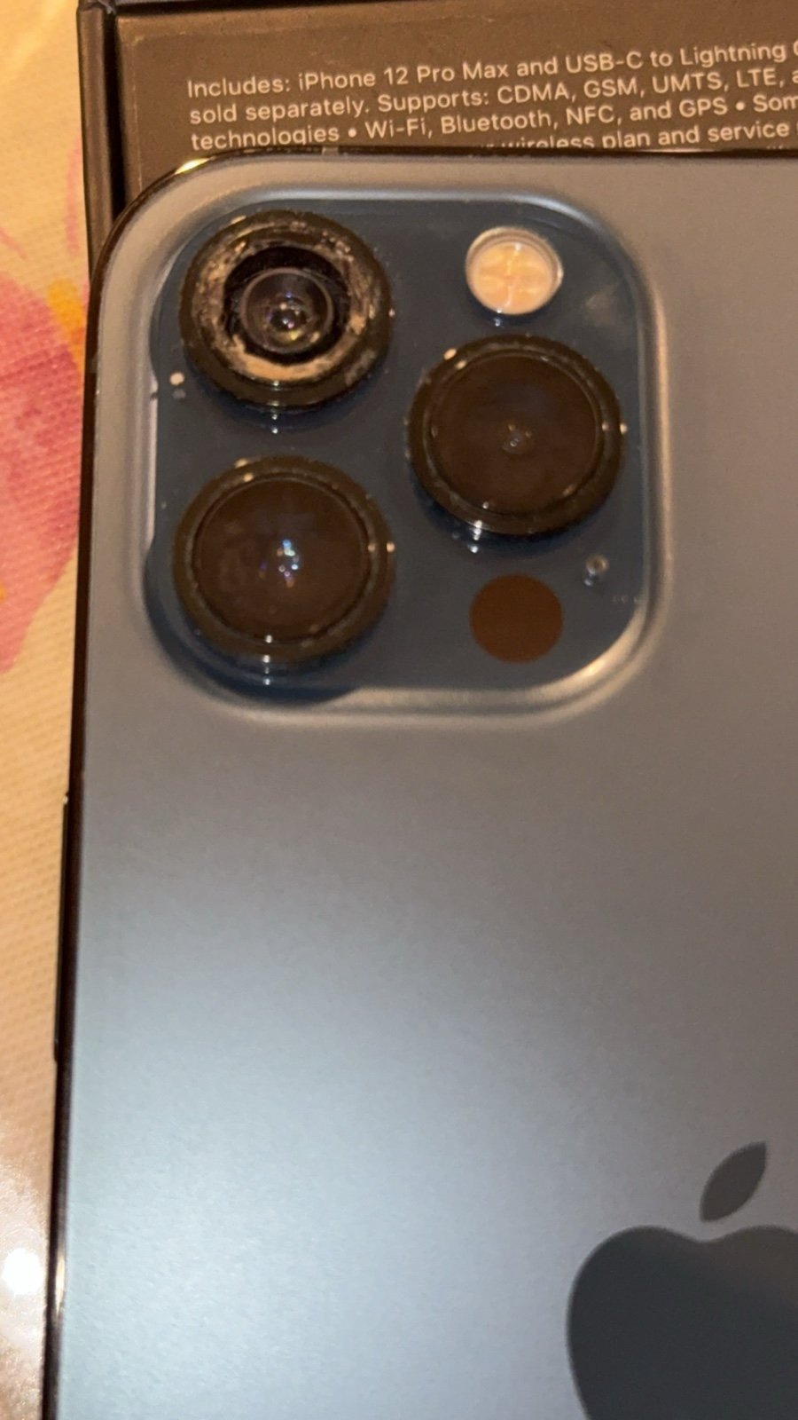 Apple iPhone 12 Pro Max 128 GB in Pacific Blue for Unlocked (read description 6Y39