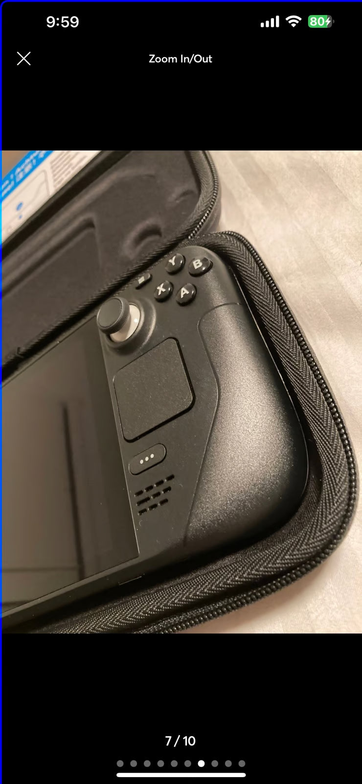 Steam deck 512gb also included 512gb SD card Case and original packing 6A81