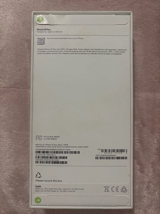 iPhone 16 plus 128gb tmobile 2B11