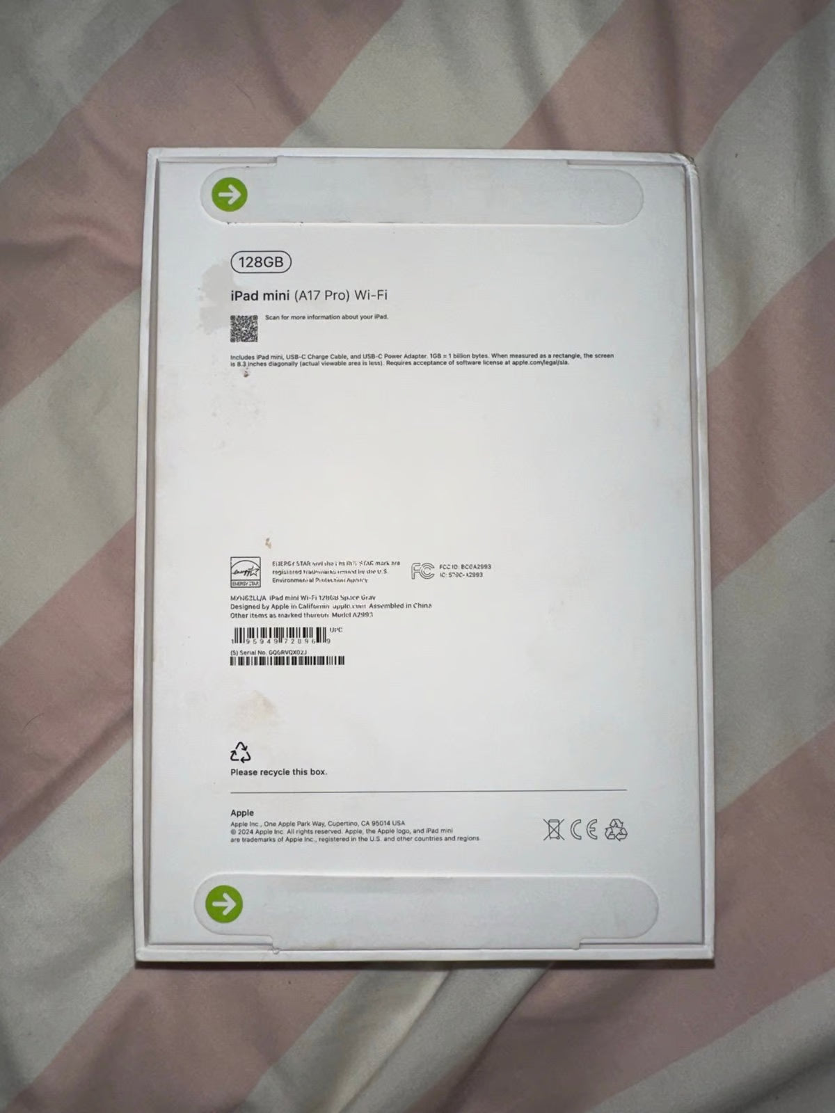 Brand New Unopened 2024 IPAD mini 128GB A17 Pro 3R33