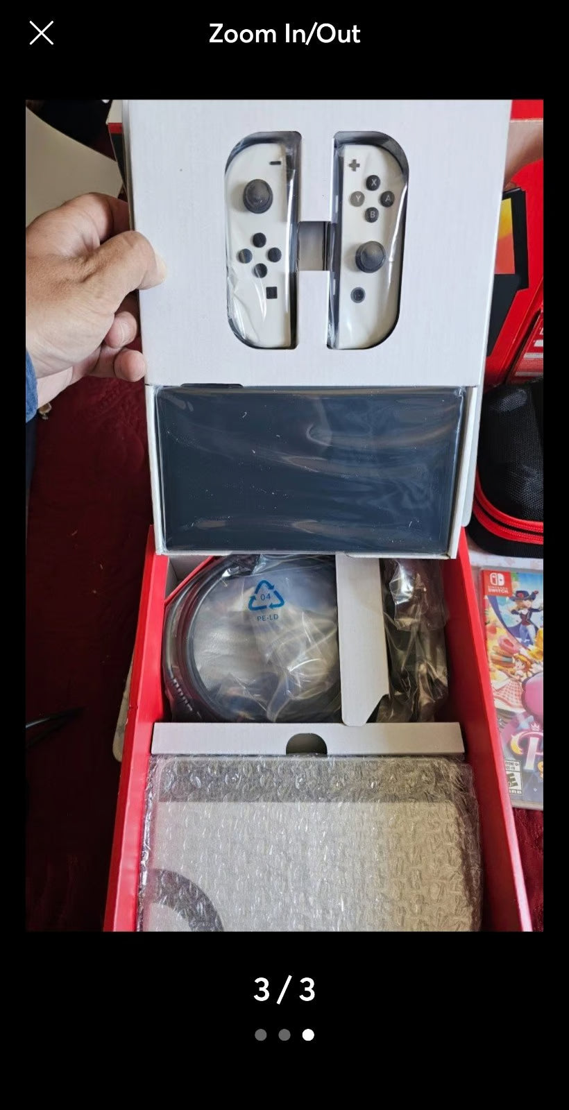 BRAND NEW OLED SWITCH MARIO RPG/9 MORE UNOPENED NEW GAMES/NEW 128GB SD 9K28