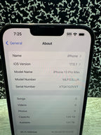 Very Good) Unlocked   Apple iPhone 13 Pro Max 1Tb 9745 2U62