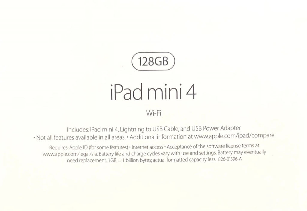 NEW Apple iPad mini 4 Wi-Fi 128GB Space Gray in Unopened Sealed Box 1O21