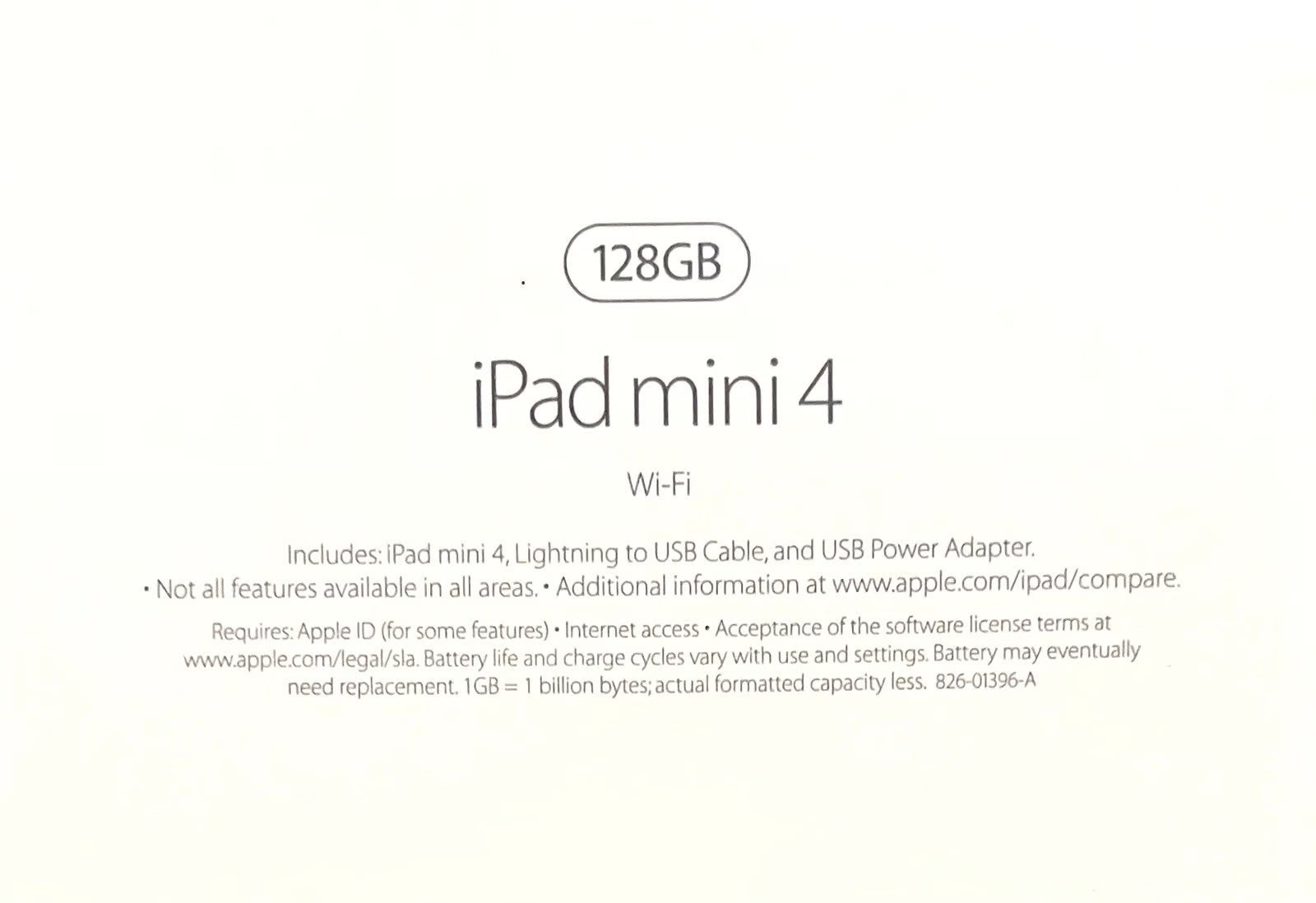 NEW Apple iPad mini 4 Wi-Fi 128GB Space Gray in Unopened Sealed Box 1O21