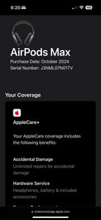 New Apple AirPods Max Wireless Headphones With Apple Care+ ( 2 Years )- Sky Blue 9N78