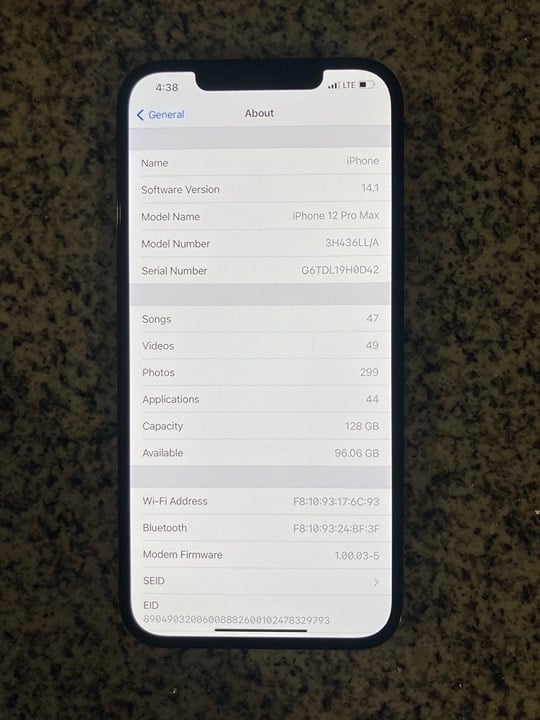 iPhone 12 Pro Max 6B17