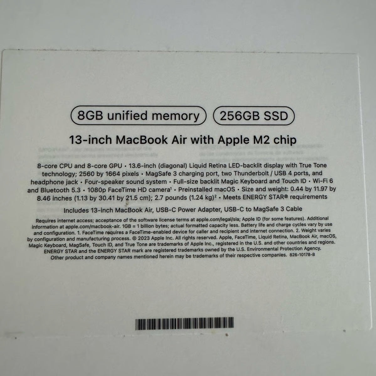 Apple Macbook Air M2 13in. Midnight Blue 8GB RAM 256GB SSD (LIKE NEW!) 7R21