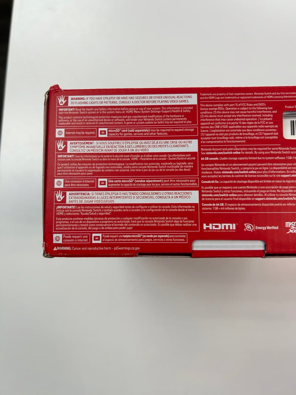 Nintendo Switch OLED 64GB Neon Red Blue Joy Brand New 9P88