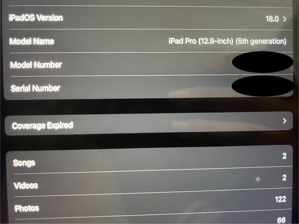 iPad Pro 12.9 inch 5th gen 1tb 6Q88