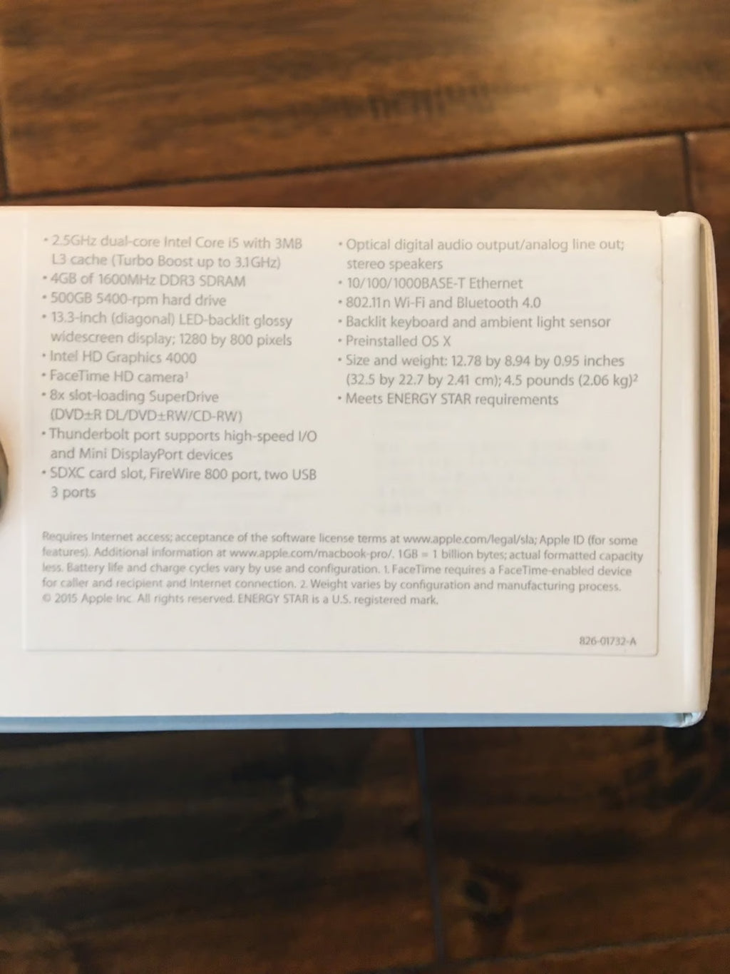 macbookpro 13.3 inch 5Y99