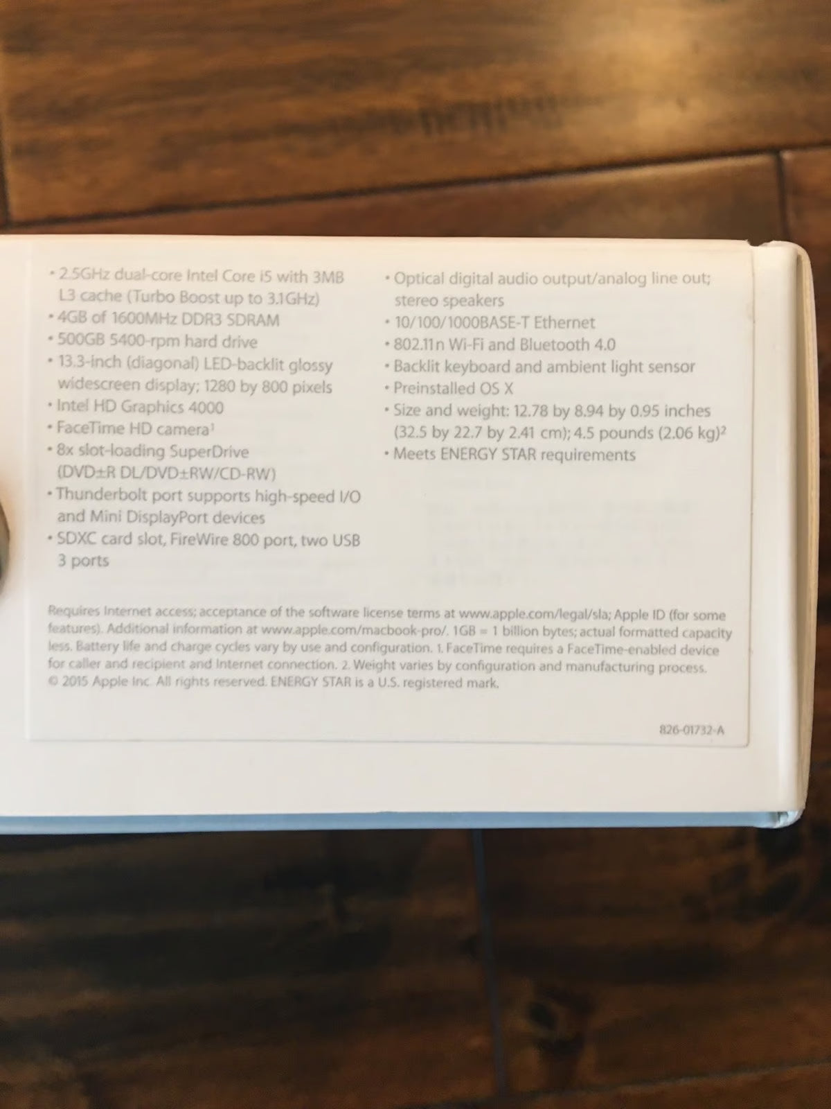 macbookpro 13.3 inch 5Y99