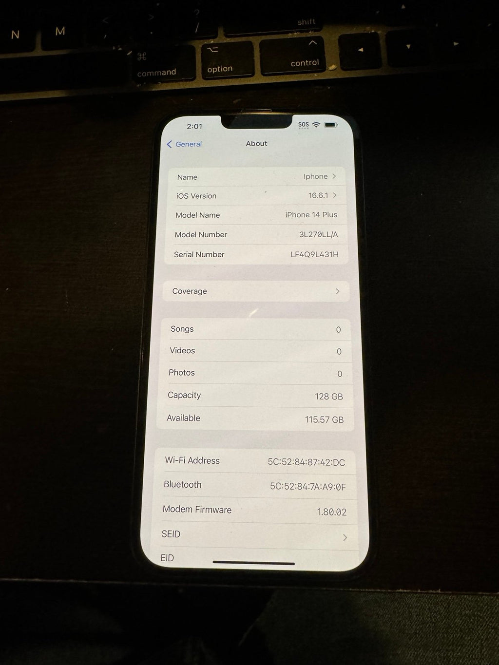 Apple iPhone 14 Plus 128gb 8V91