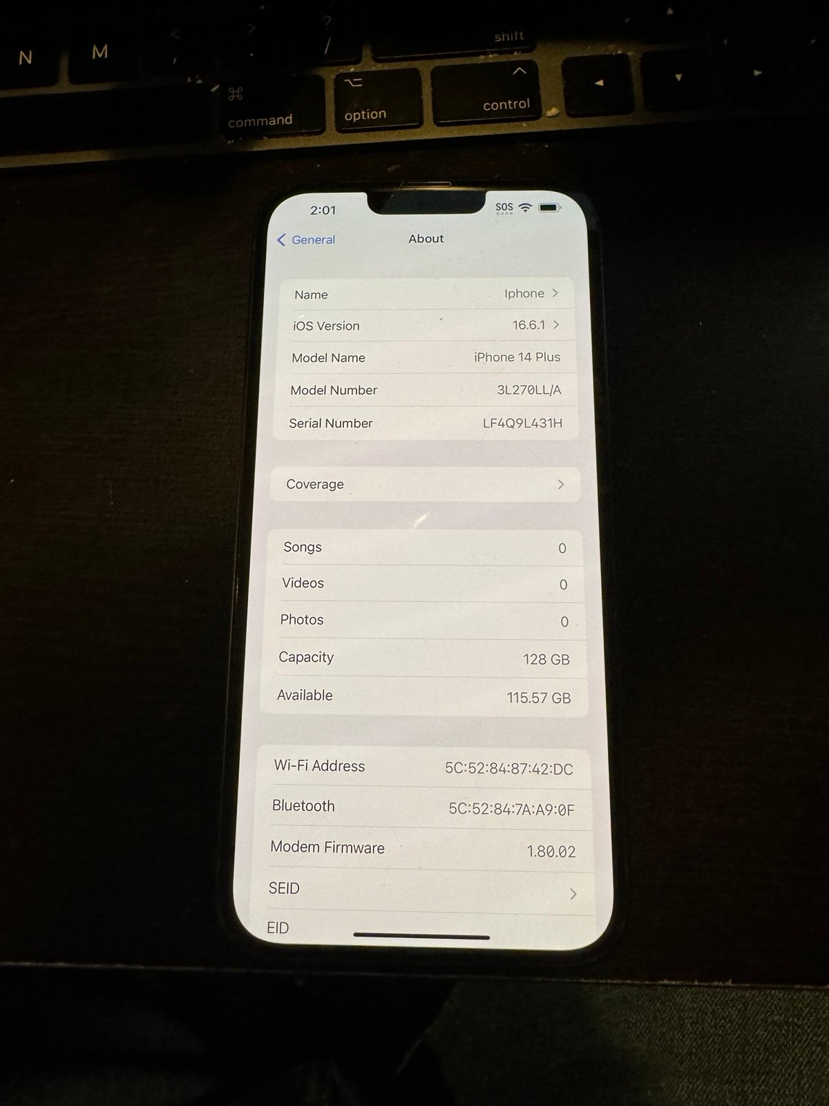 Apple iPhone 14 Plus 128gb 8V91