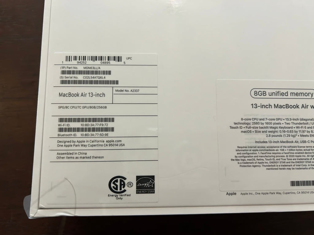 Apple MacBook Air M1 13in 5N97