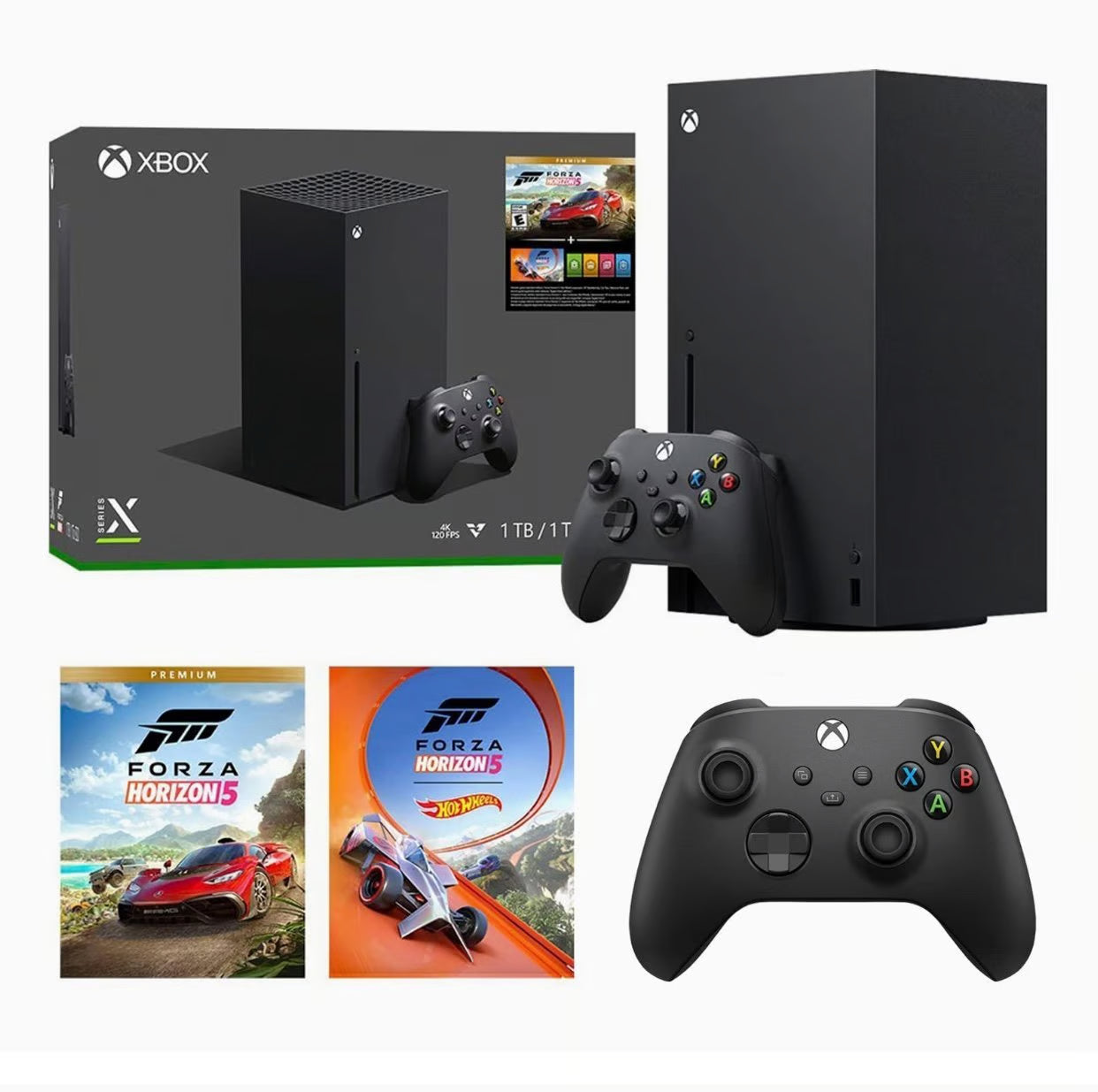Xbox Series X 1TB SSD Forza Horizon 5 Bundle with Extra Wireless Controller 7P92