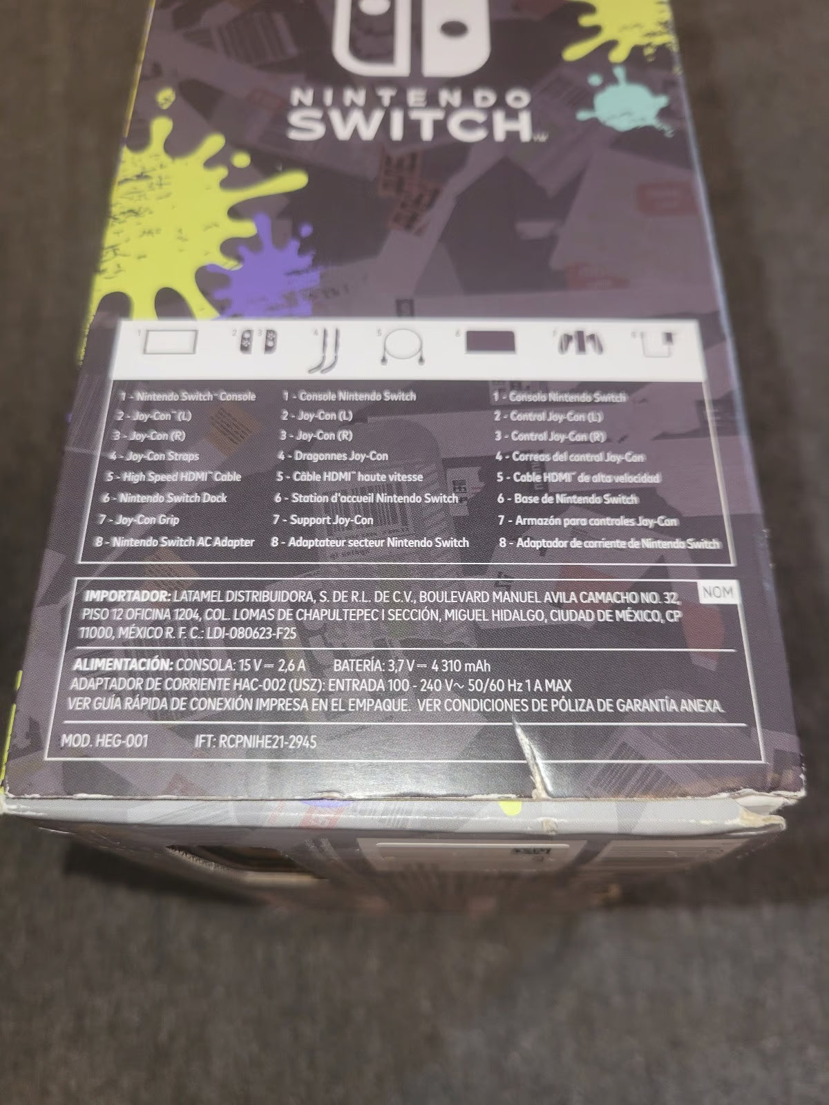 Nintendo Switch OLED Splatoon 3 Edition North American version 2T81