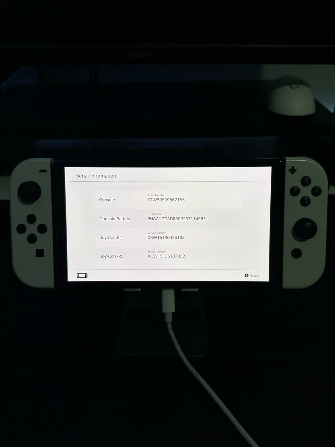 Nintendo Switch OLED Bundle + Pokemon Arceus + Pokemon Scarlet + More 9O85