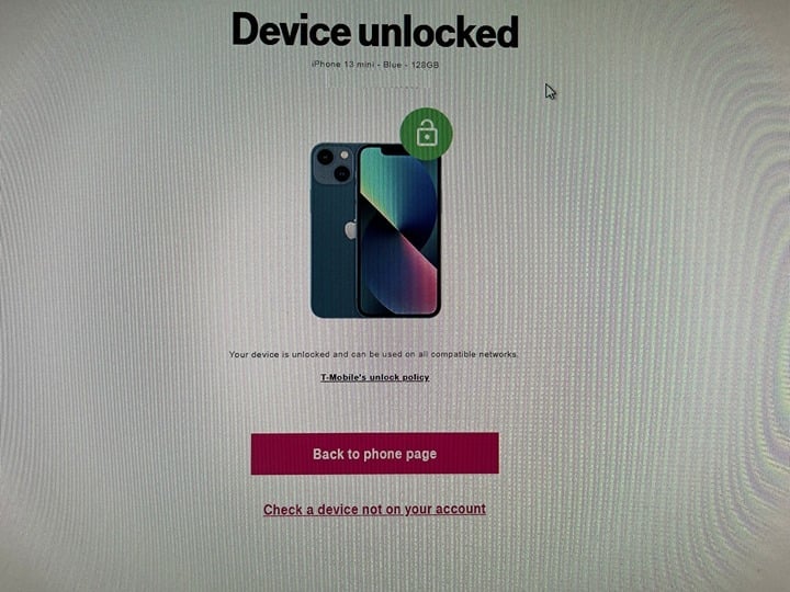 Apple iPhone 13 Mini 128 GB in Blue for Unlocked 6C63