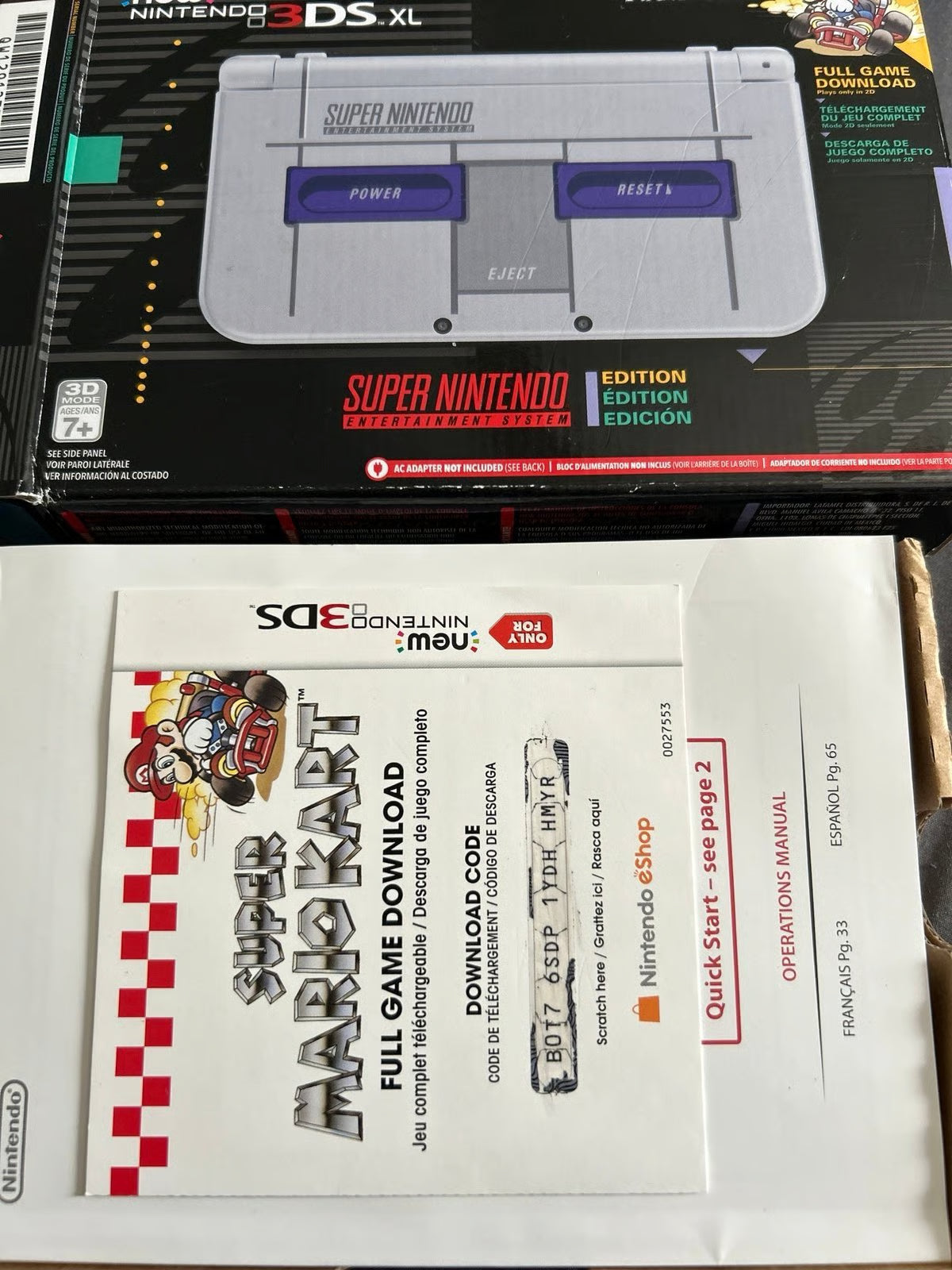 Nintendo 3DS XL - Rare SNES themed