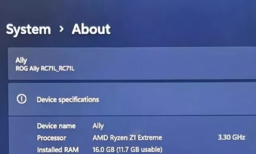 Grade A! ASUS rog ally z1 extreme 516gb + 16gb ram! Ultra Fast! 5F65