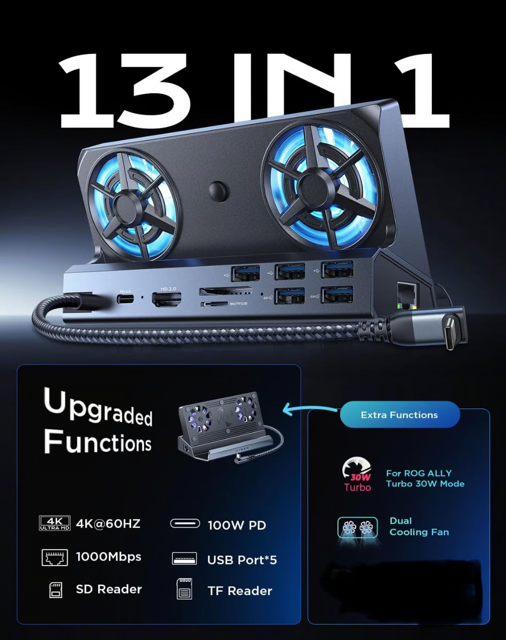 Asus ROG Ally Z1 Extreme with Case and Docking Station 8Z69