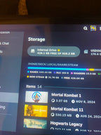 Steam Deck 1tb +256 Micro SD Card & Original Charger/Case Incl 1Y73