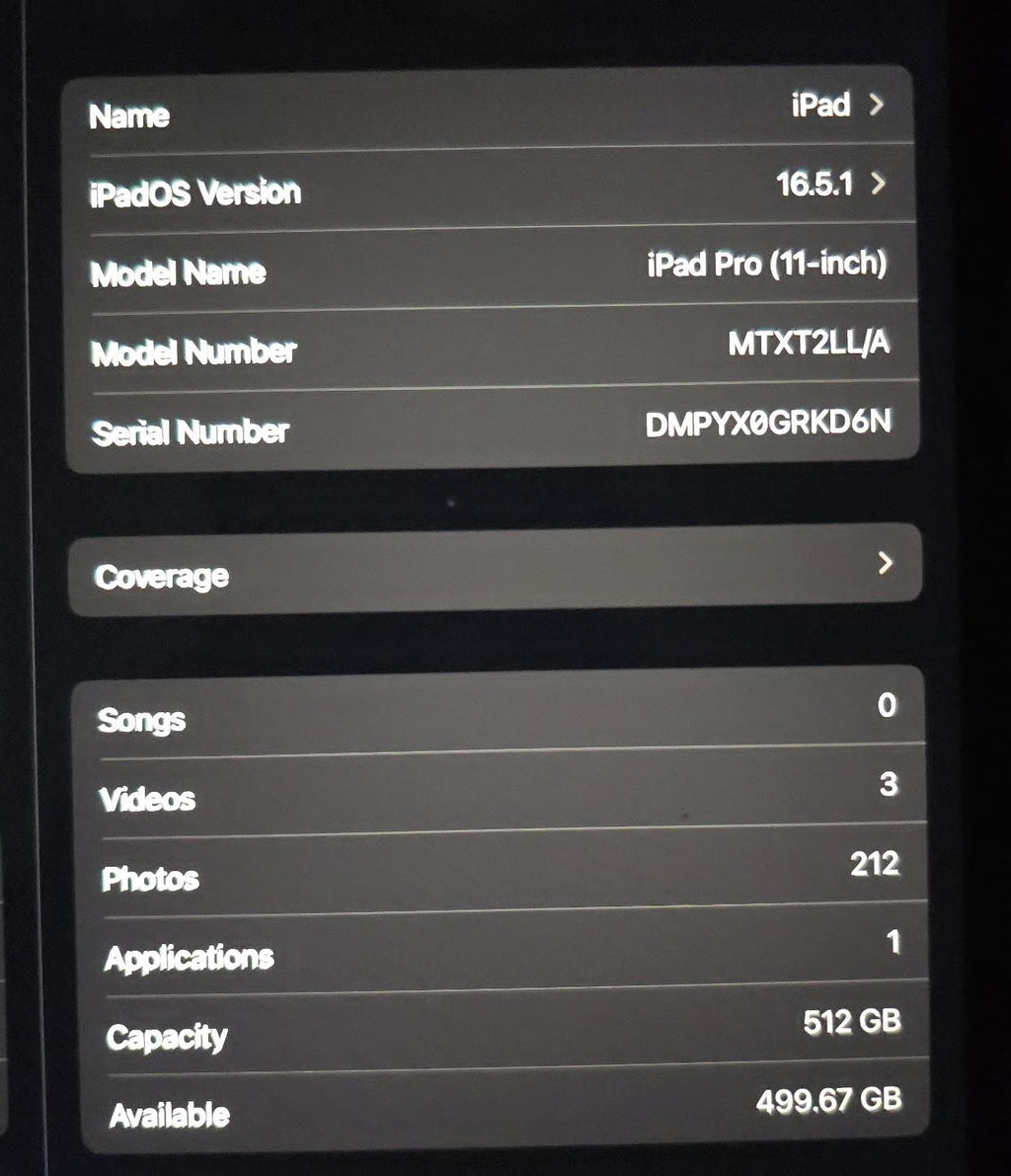 iPad Pro 11 inch (2018) 512GB Wi-Fi 6E23