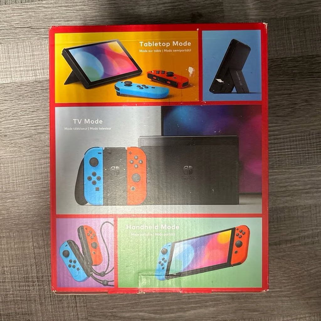 Nintendo Switch - OLED Model with Neon Red & Neon Blue Joy-Con 8Q93