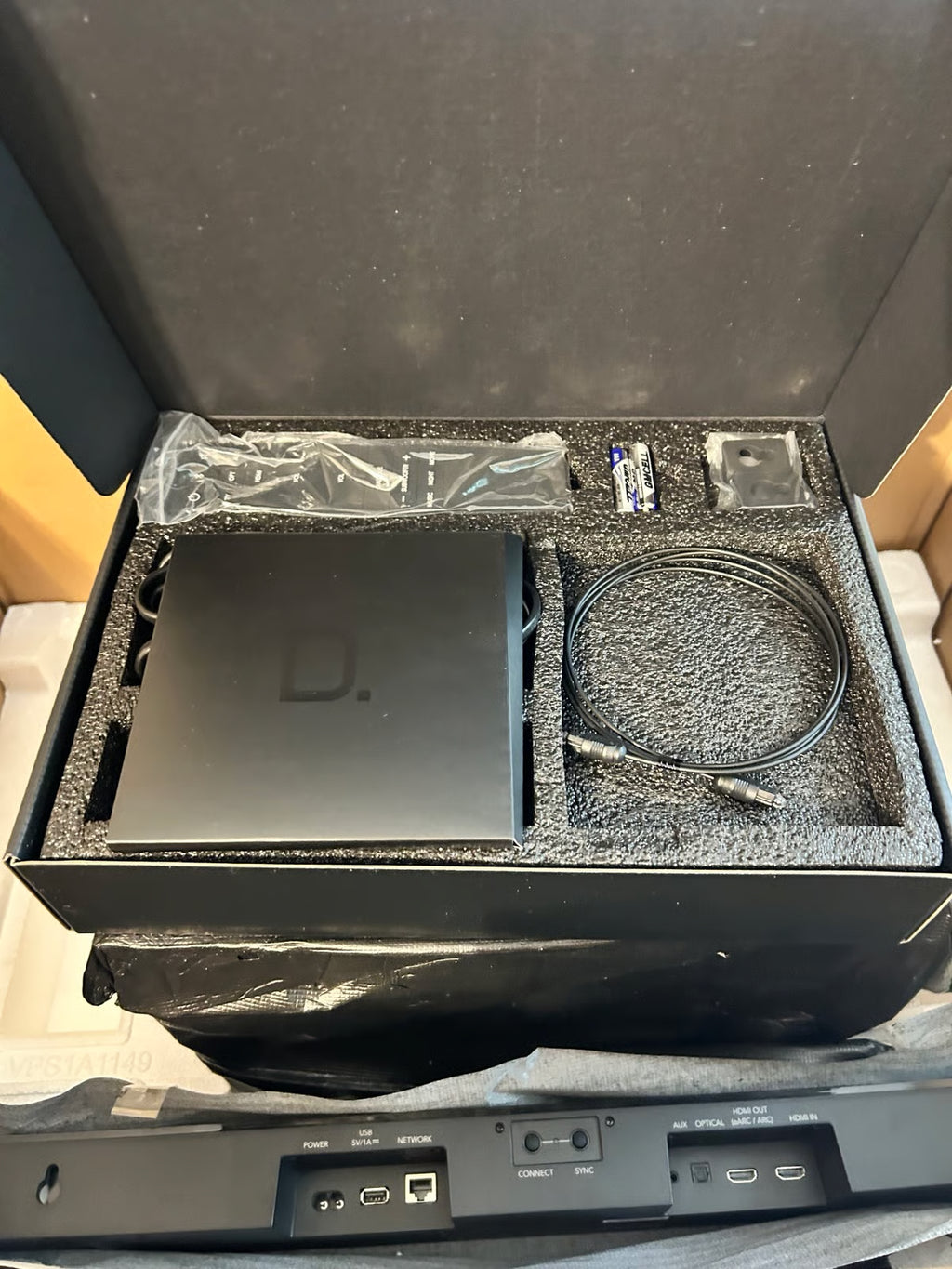 Definitive Technology Studio 3D Mini Sound Bar with 6 Speakers and an 8" Wireles