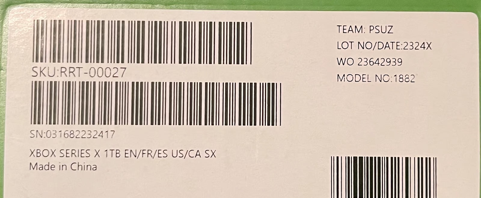 Xboxone Series X Console With Controller 7G35