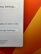 MacBook Pro M1 8gb ram 256gb SSD 5F19