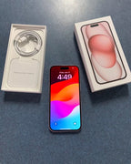 Apple iPhone 15 - 128 GB - Pink (AT&T) CHECK ESN - READ!  ATT ONLY 8B32
