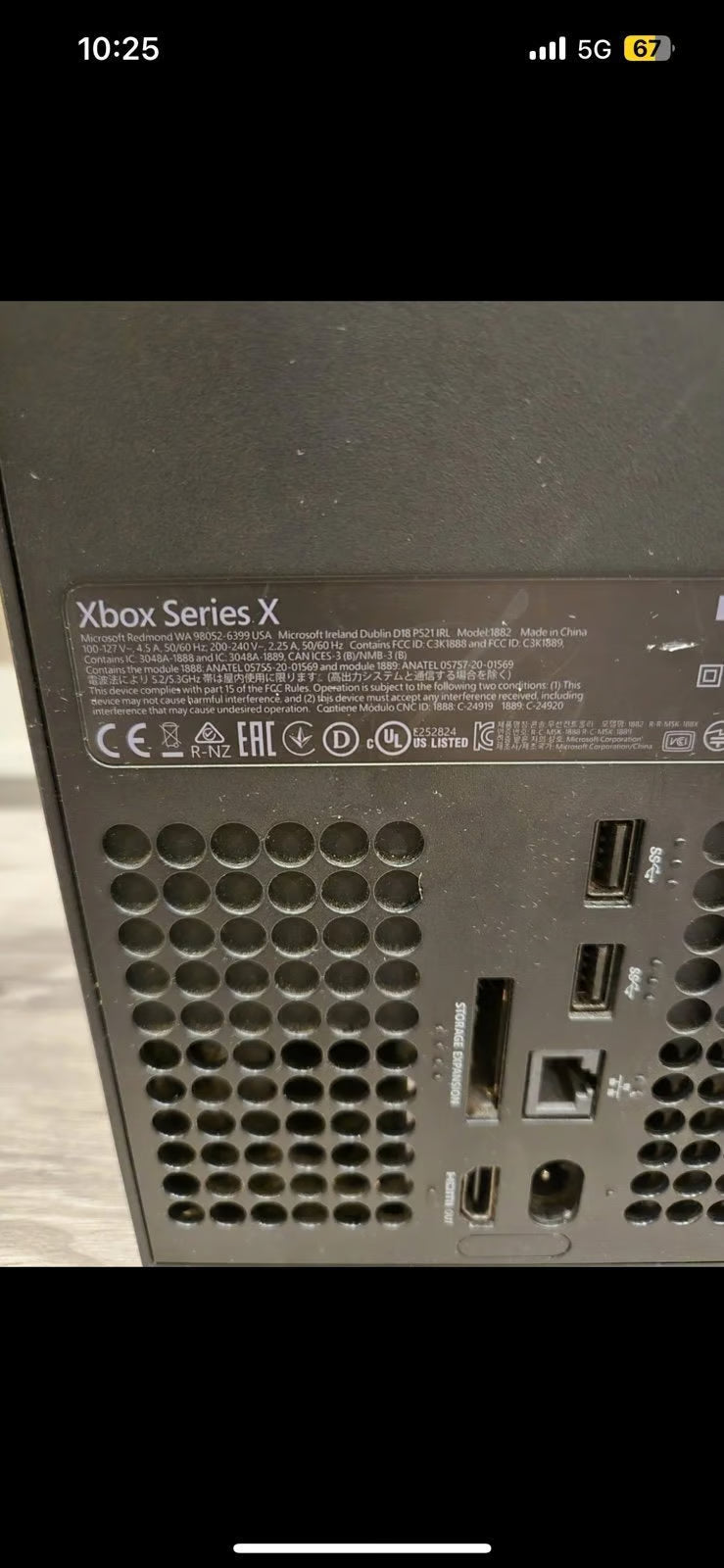 Microsoft Xbox Series X Black 1 TB Console 1X93