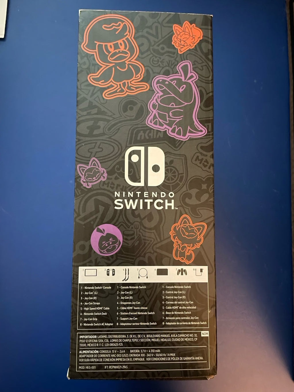 New Nintendo Switch OLED Pokemon Scarlet & Violet Special Edition US version NIB 8K57