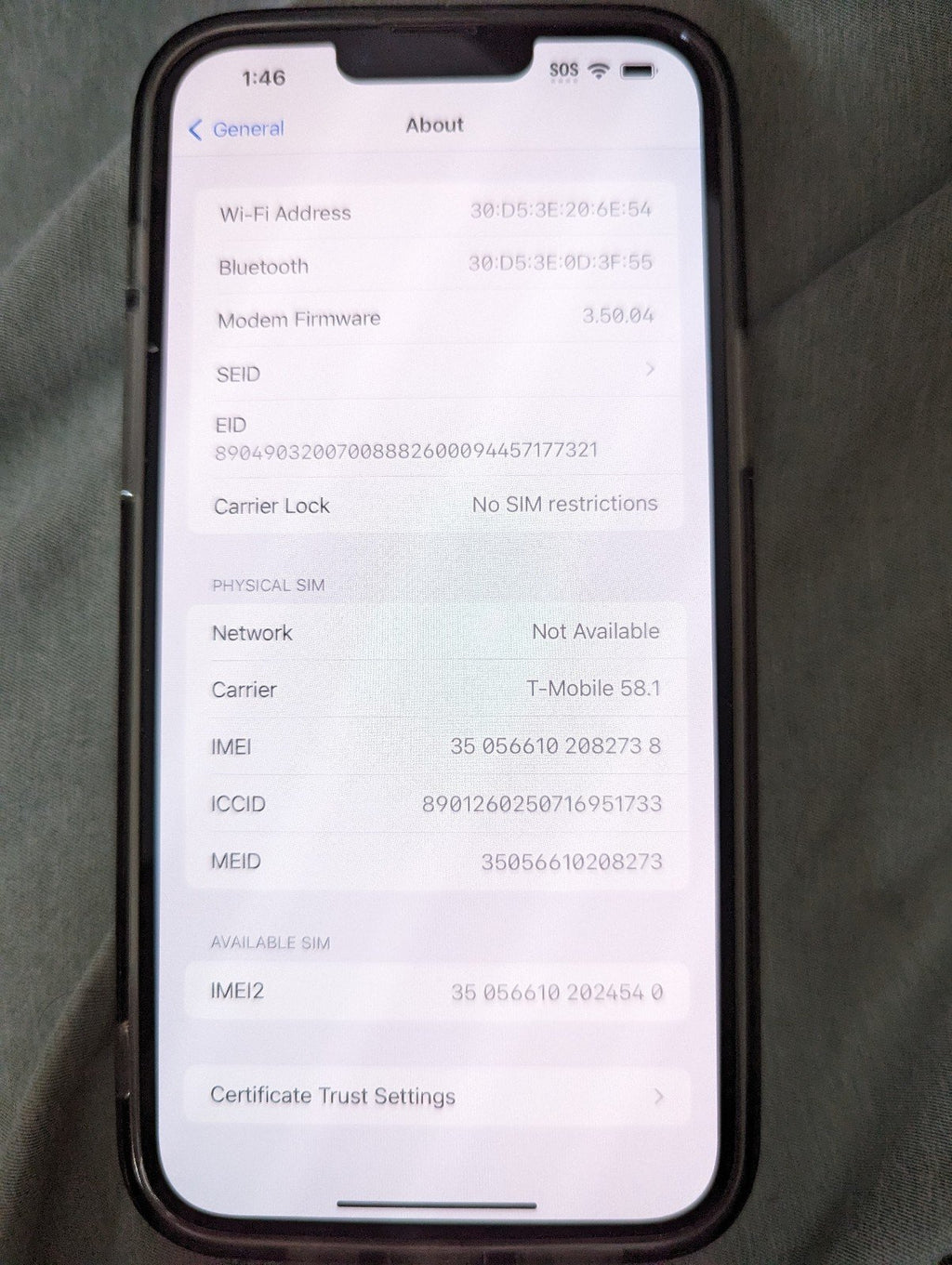 Apple iPhone 13 Pro Max 128 GB in Gold for Unlocked 6Z56