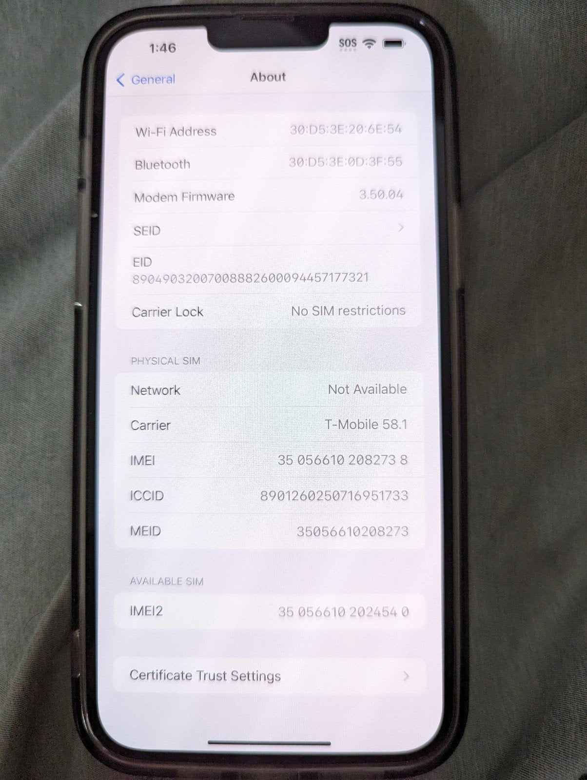 Apple iPhone 13 Pro Max 128 GB in Gold for Unlocked 6Z56