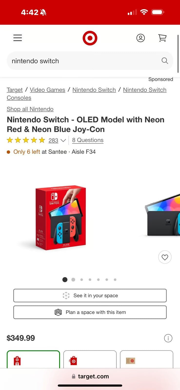 Nintendo Switch OLED 2V81