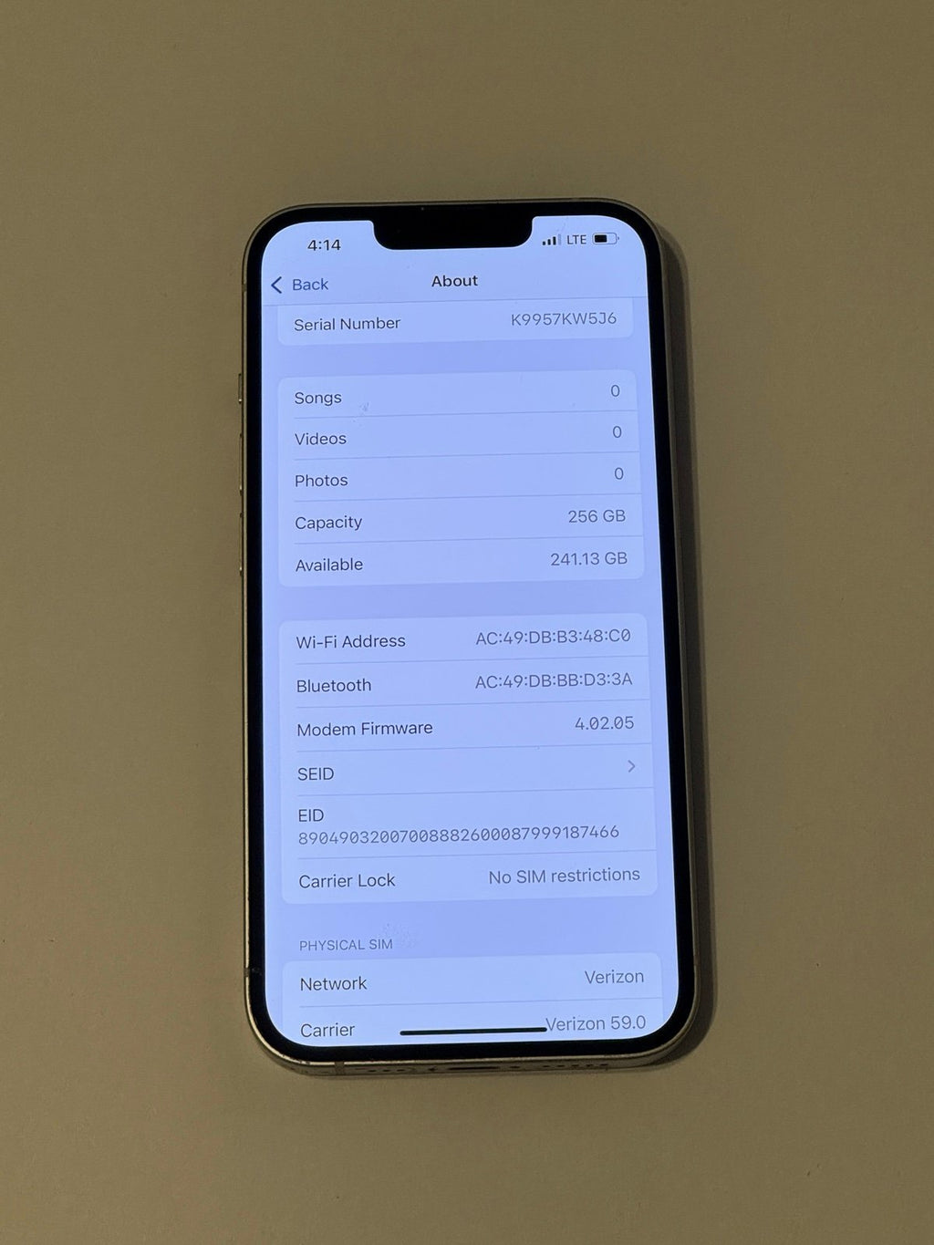 Apple iPhone 13 256GB Pink Unlocked 7G31