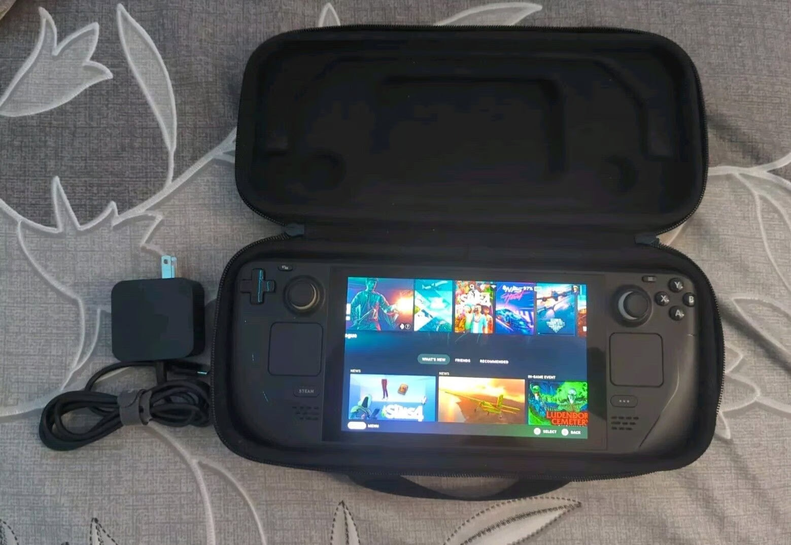 Valve Steam Deck LCD 512gb Upgraded Gaming Handheld Grade A+ with Case|Charger 5N38