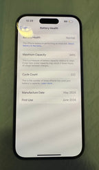 Apple iPhone 15 UNLOCKED 3Y23