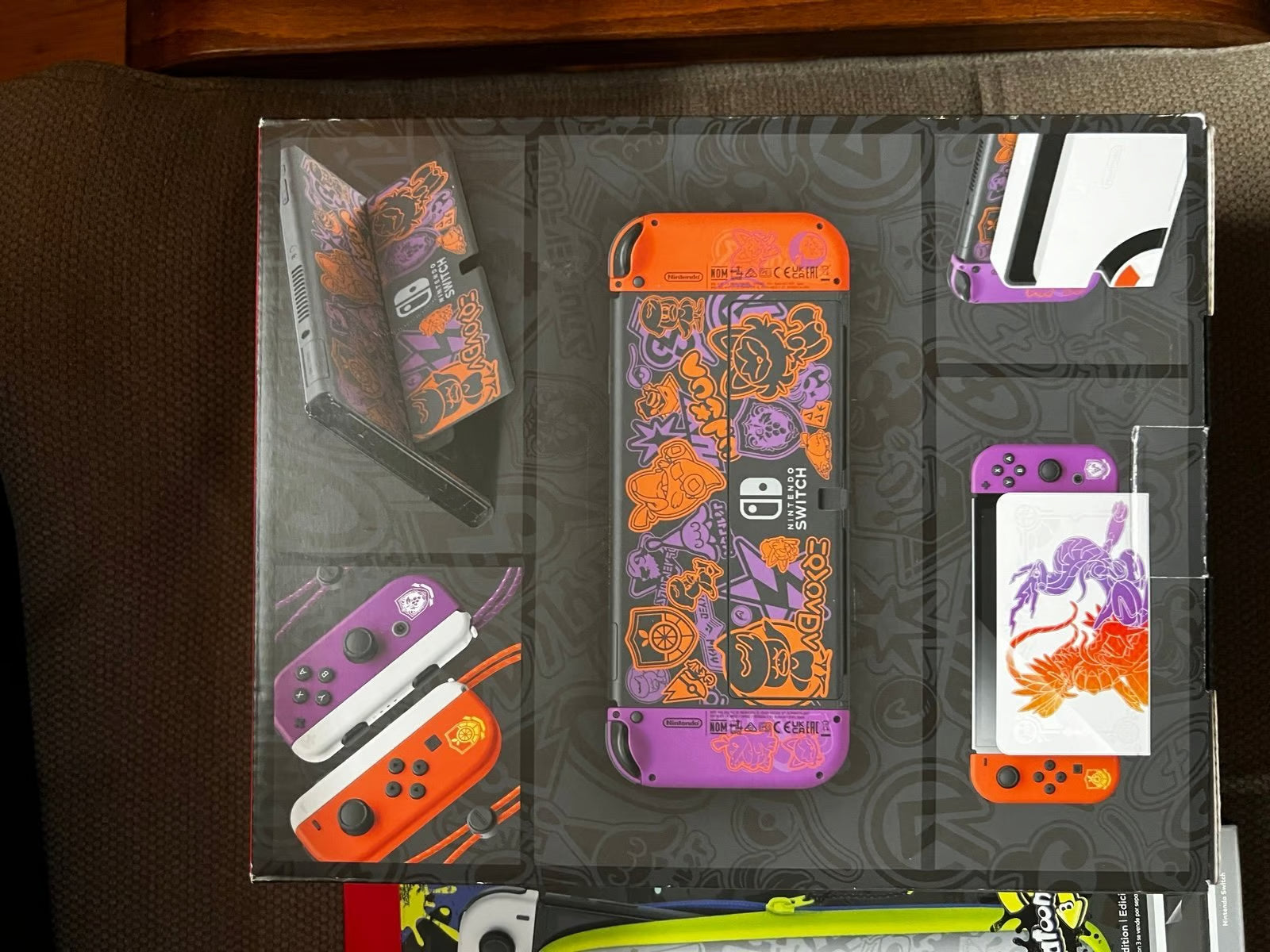 Nintendo Switch OLED Model: Pokemon Scarlet & Violet Edition + Games/Extras 7Y96